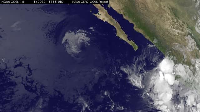 NOAA's GOES-West Sees Birth of Tropical Storm Simon