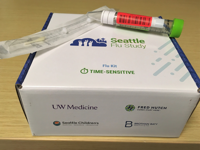 Home test kit for influenza