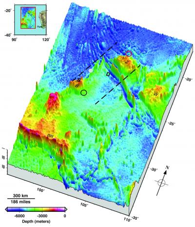 Seafloor Topography in the Malaysia Airlines Flight MH370 Search Area