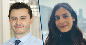 Dr. Bertrand Routy, a CRCHUM researcher and a professor at Université de Montréal, and Meriem Messaoudene, a postdoctoral student in Dr. Routy’s lab and first author of the study