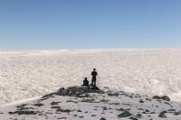 Glacial Meltwater River that Has Drained from the Greenland Ice Sheet