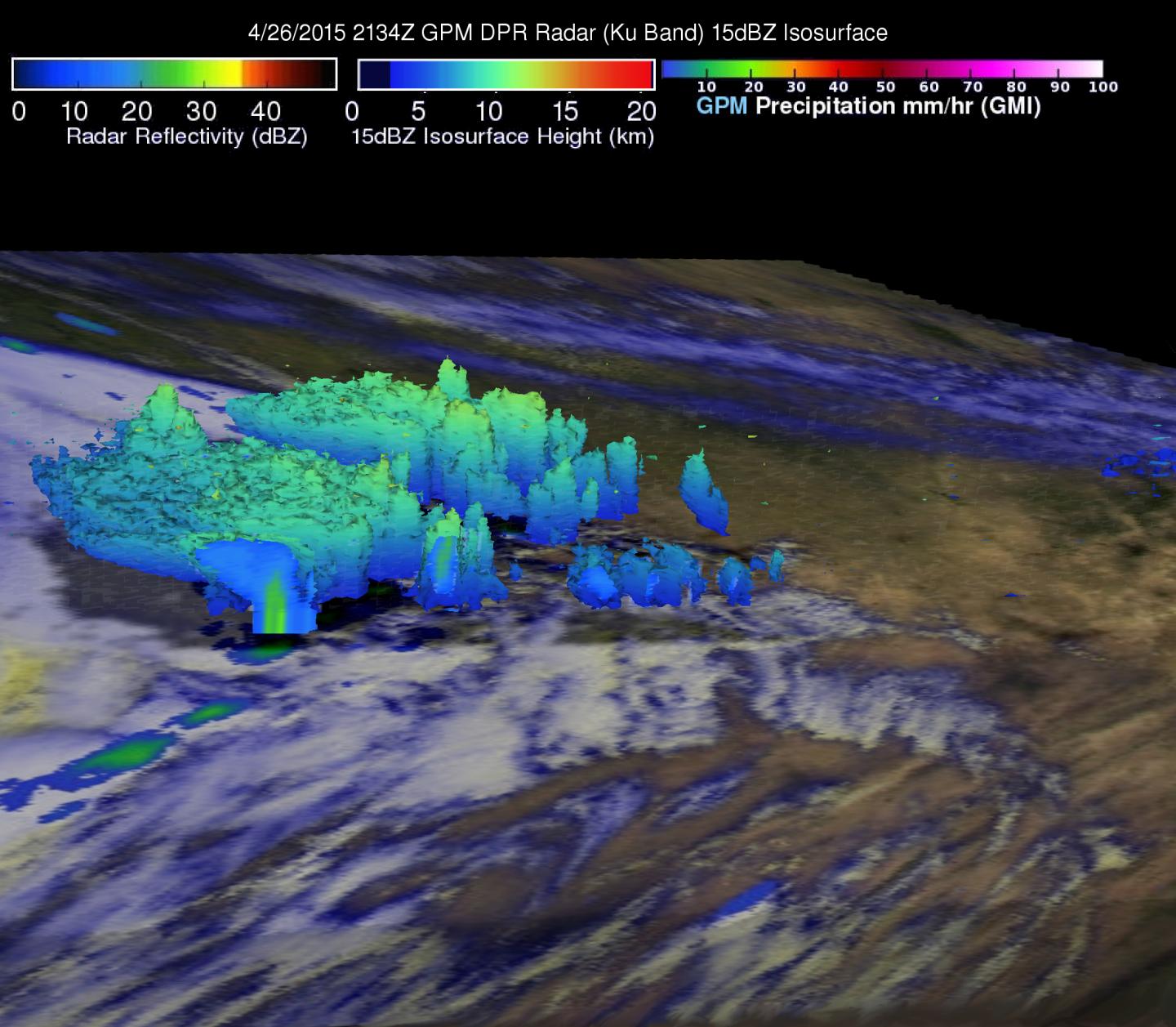 NASA Sees Weekend Texas Severe Storms in 3-D