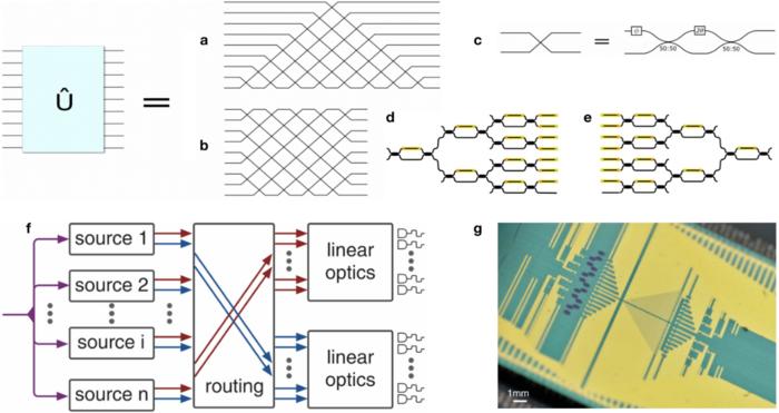 Figure 1 The integrated photonic realization of programmable high-dimensional quantum information processing