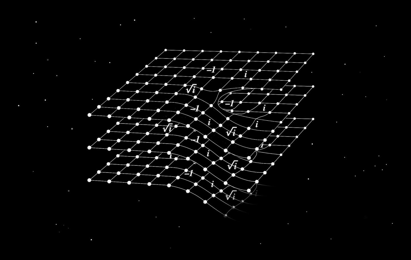 Space-Time Twist in a Crystal