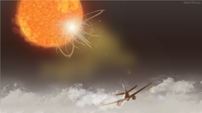 How much of a risk do solar flares pose to airline passengers and staff?