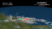 Cloudsat image of Isaias