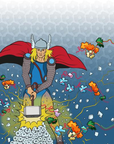 Thor Smashing Cells