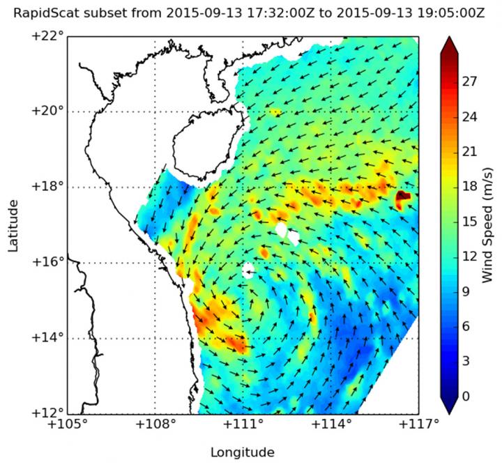 RapidScat Image of Vamco