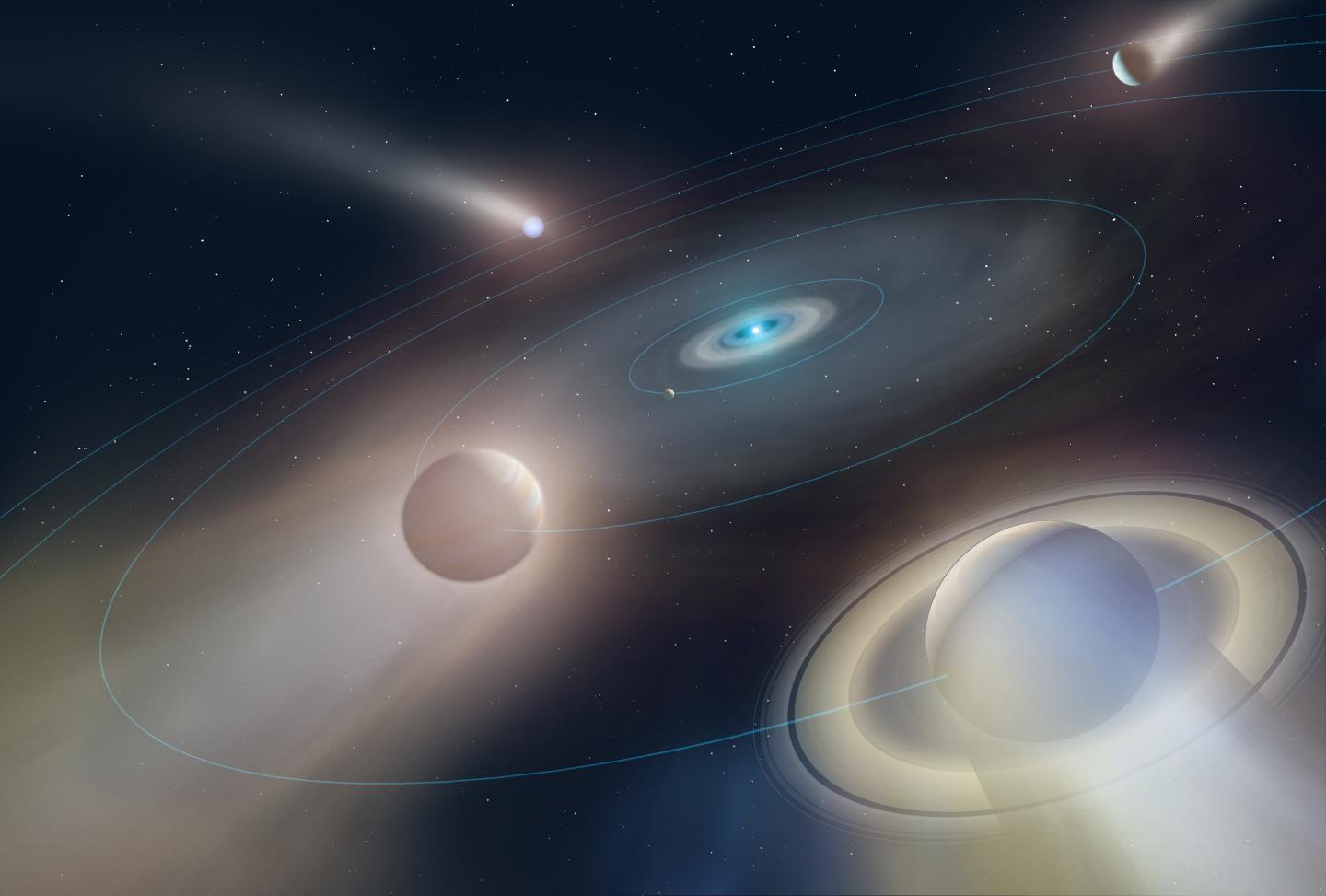 Artist's Impression of Future of the Solar System as Described in the Astrophysical Journal Letters 