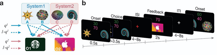 Testing learning by inference in a structured system