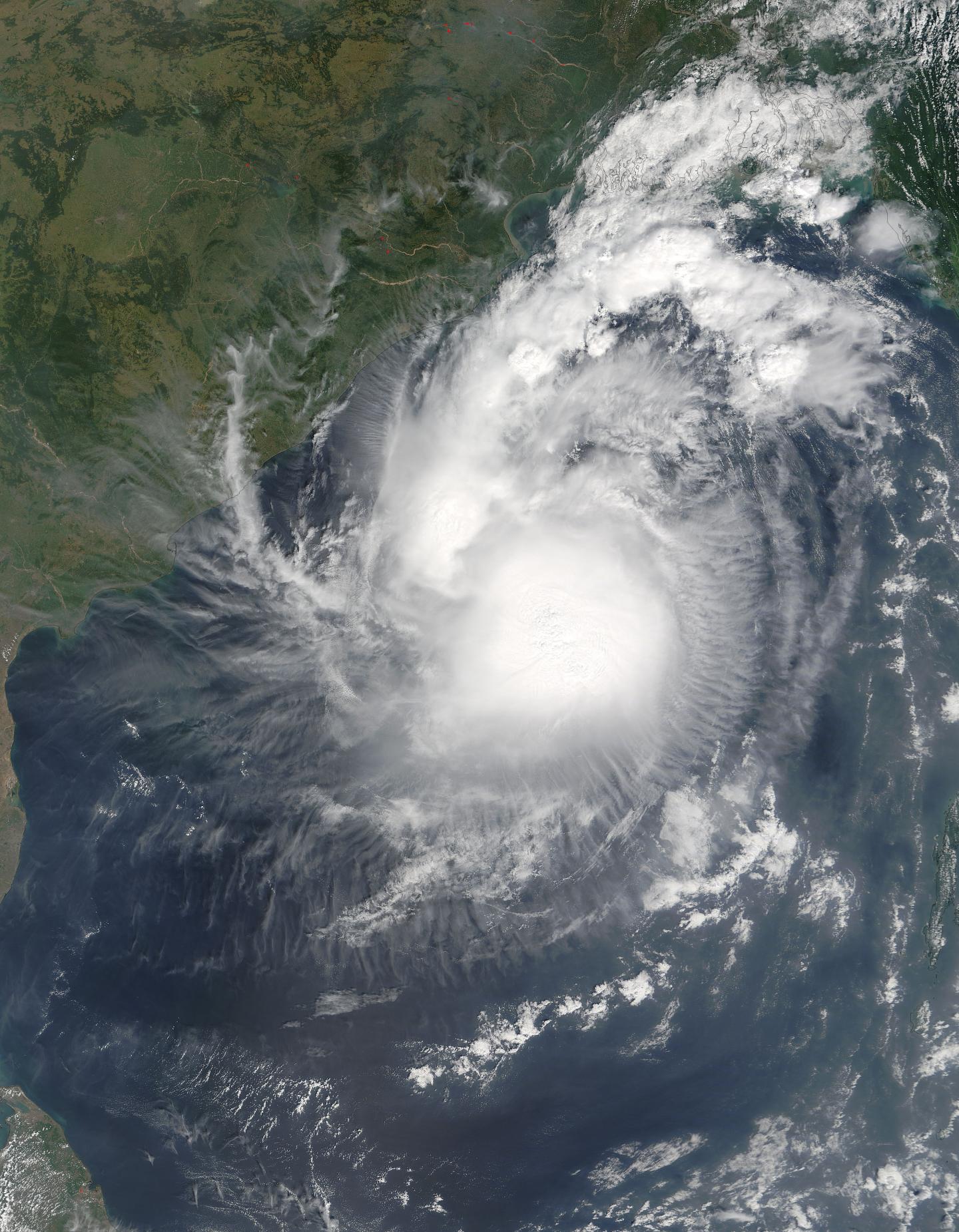 Cyclone Cloud In Bay Of Bengal