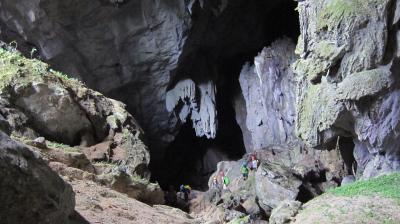 Exiting Cobweb Cave