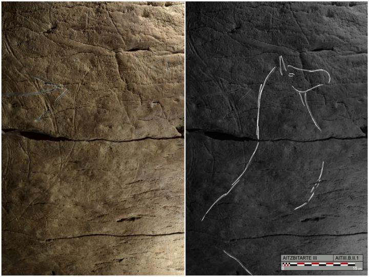 Bison engravings in Spanish caves reveal a common art culture across ancient Europe