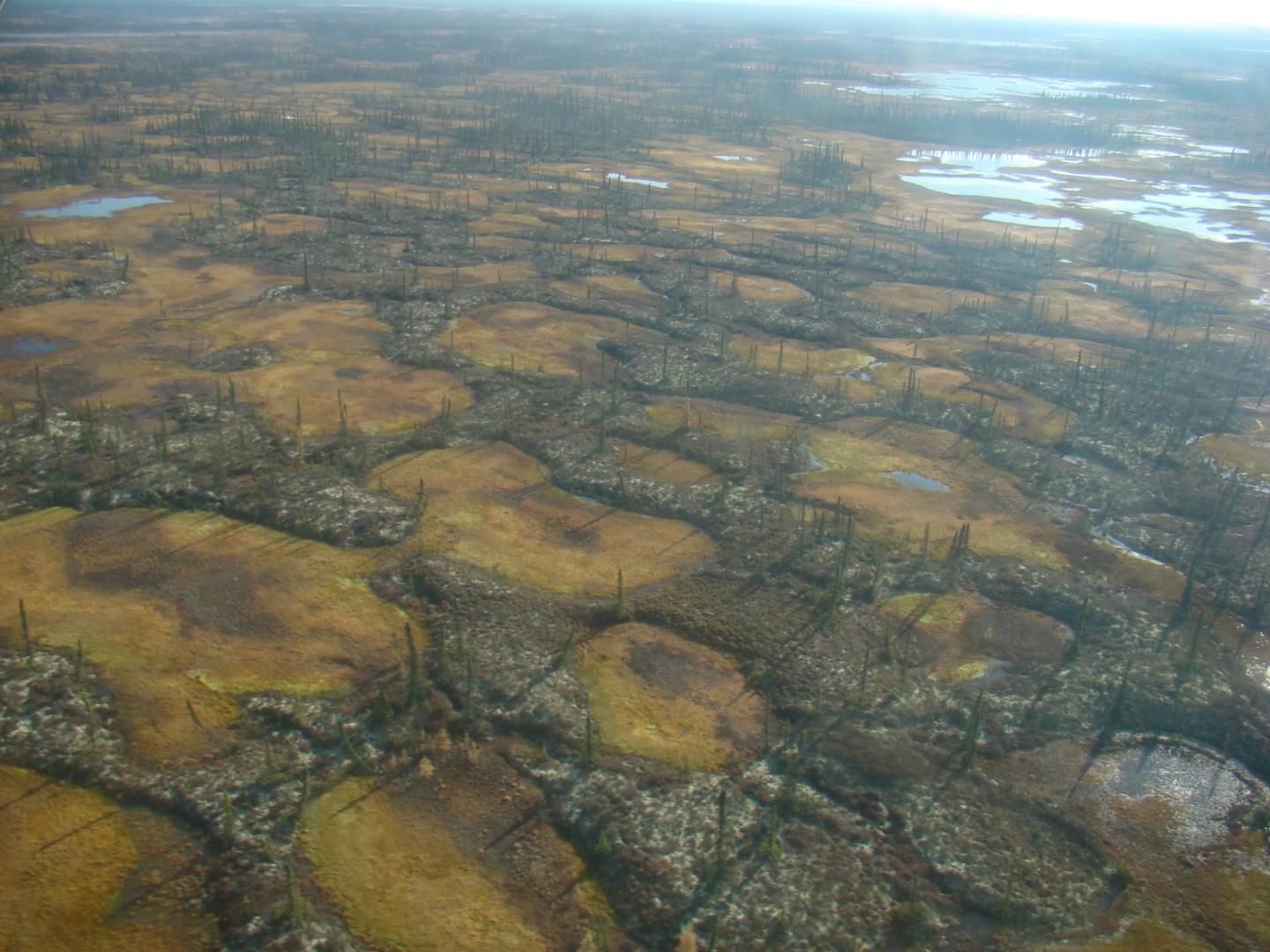 Aerial Image of Permafrost Thaw