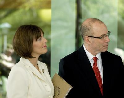 Congresswoman Kathy Castor and USF Health CEO Dr. Stephen Klasko
