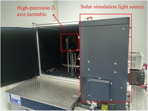 The calibration and testing platform of the sun sensor.