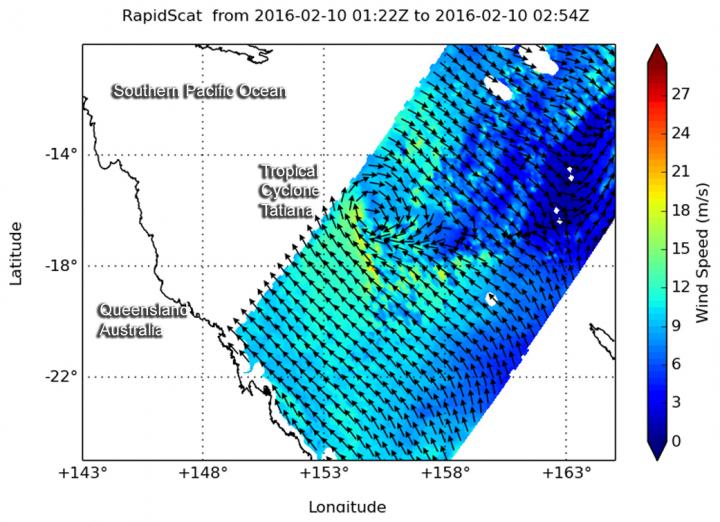 RapidScat Image of Tatiana