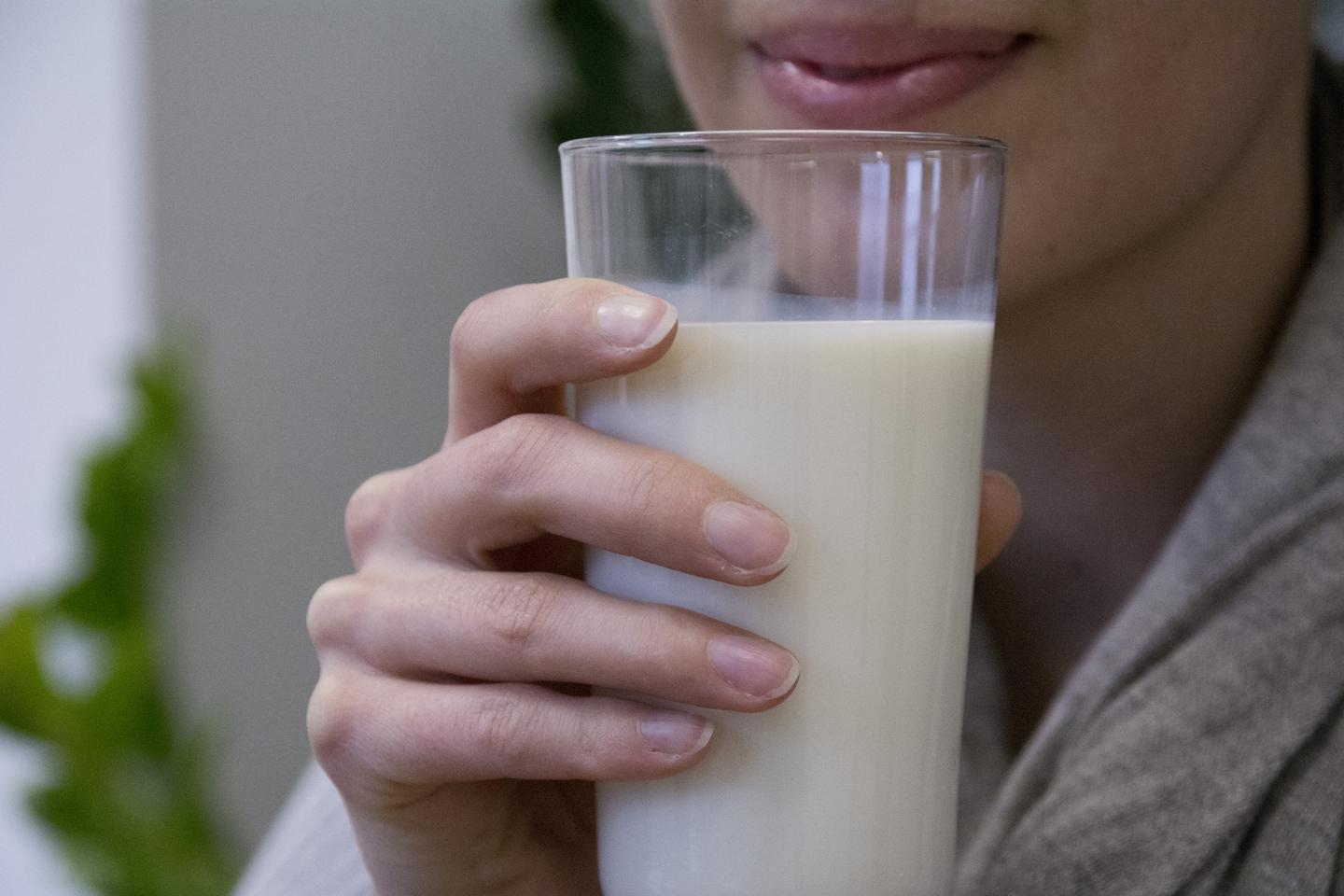 Woman Drinking Milk