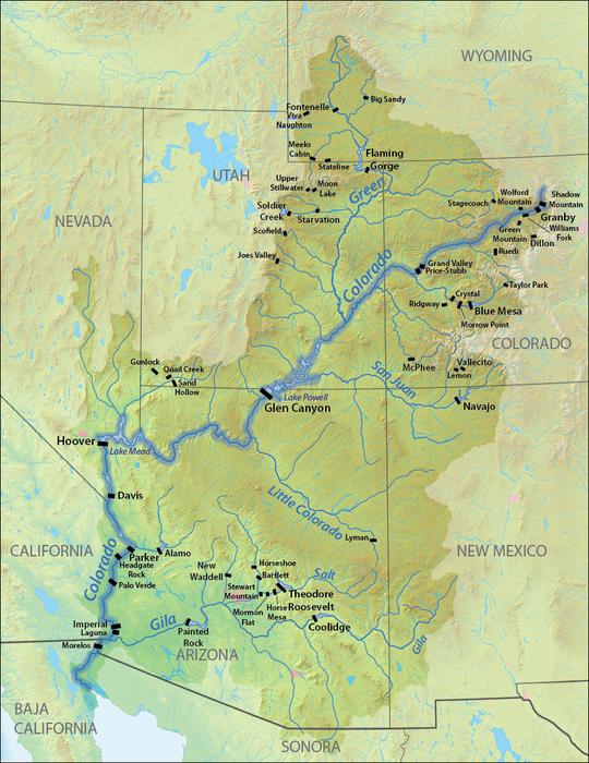 Colorado River Basin megadrought caused by massive 86% decline in snowpack  runoff