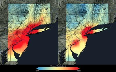 New York City Decrease in Nitrogen Dioxide
