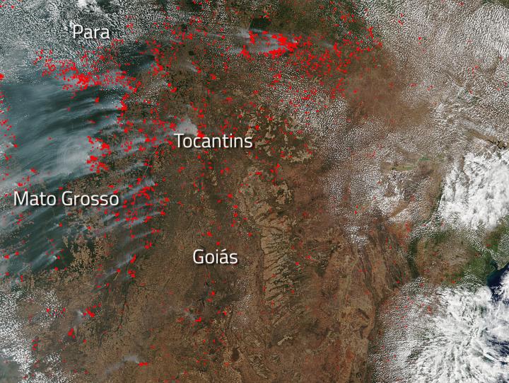 Fires in Brazil Point to Active Fire Season