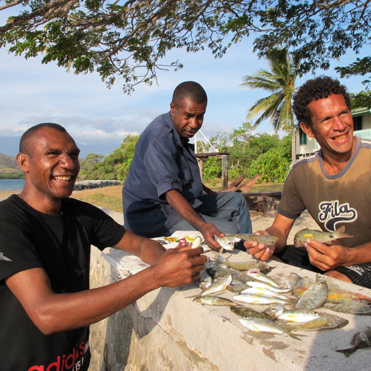 Fishers in Papua New Guinea