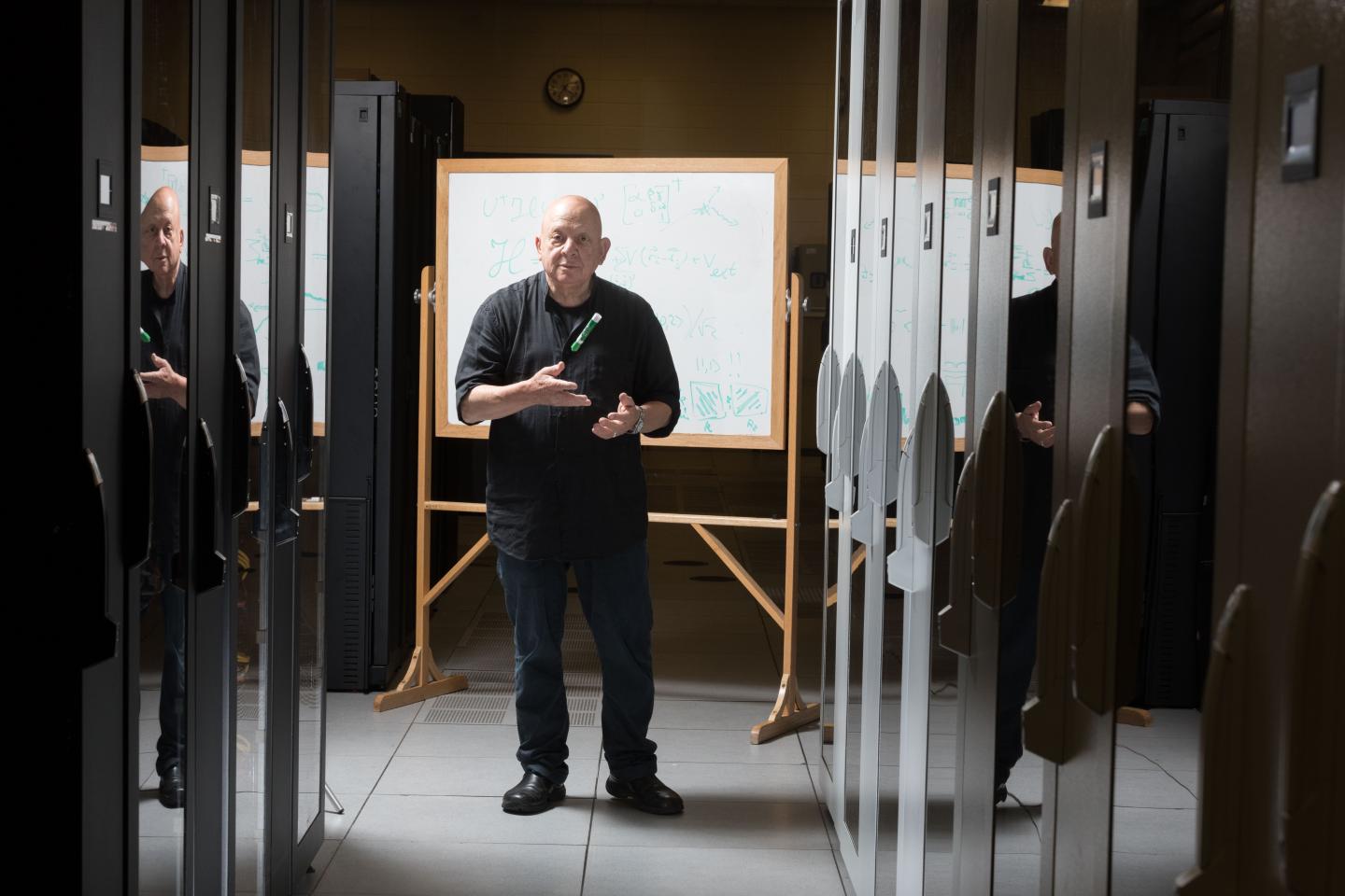 Uzi Landman in Georgia Tech Computer Farm