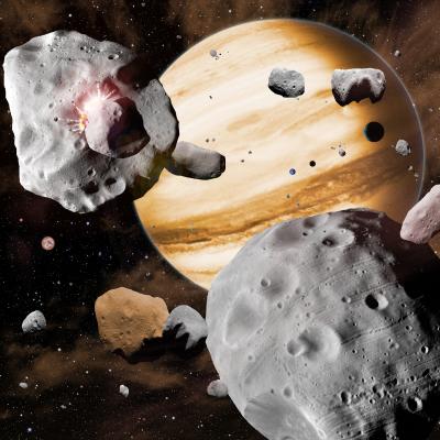 Artist's Conception of Asteroid Belt