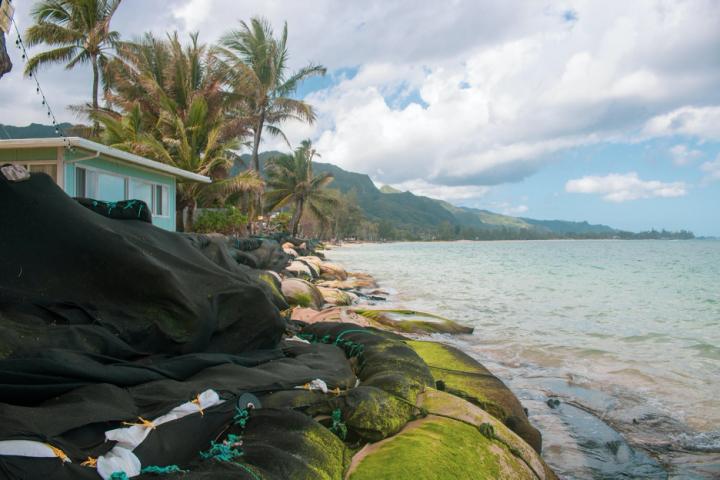 Erosion in residential area