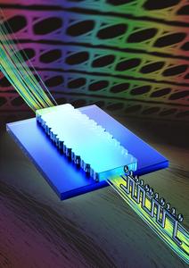 SUTD scientists developed a novel CMOS-compatible, slow-light-based transmission grating device for the dispersion compensation of high-speed data.