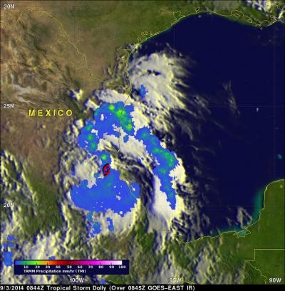 NASA's TRMM Satellite Flew Over Dolly