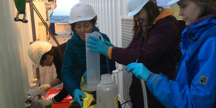 Sampling Black Sea water