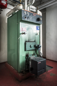 old oil heater.
