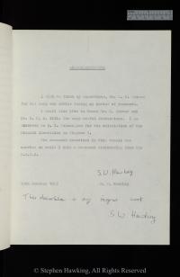 Hawking's 1966 PhD Thesis (2 of 2)