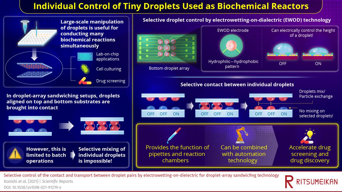 Droplets as Biochemical Reactors