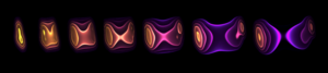 energy density graphic in photon-heavy ion collision