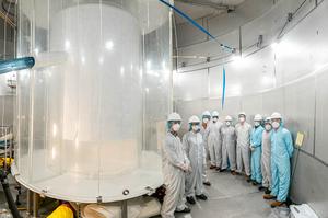 LZ Team in the LZ water tank