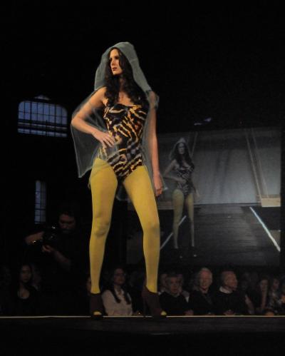 Student Models Anti-Malaria Outfit