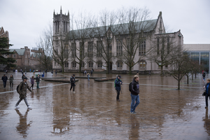 Overcast December day at the University of Washington