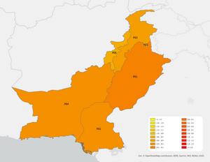 Subnational level climate–agriculture–gender inequality hotspot map for cereals, leguminous crops and oilseeds in Pakistan