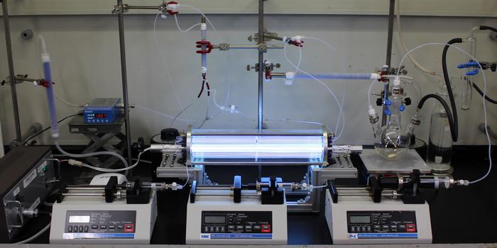 Flow reaction system setup