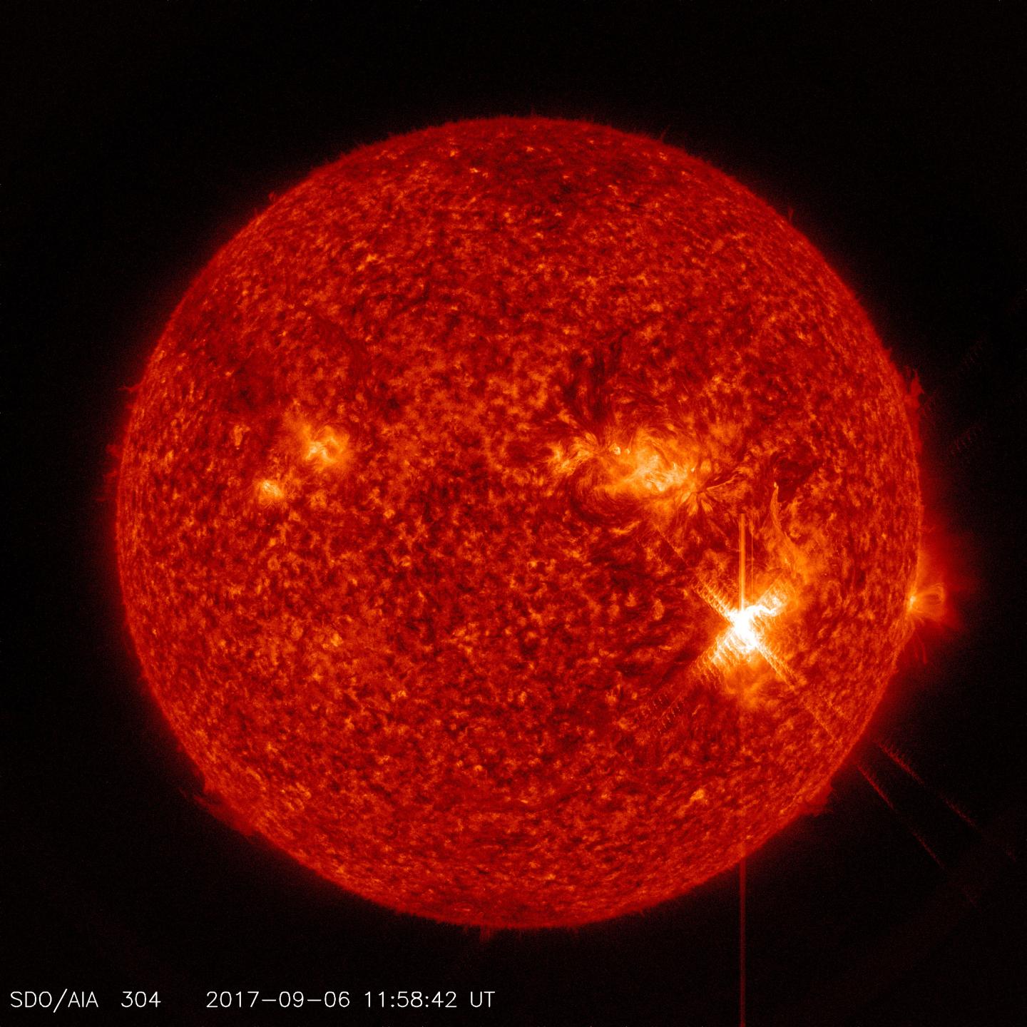 SDO Image of Solar Flare, Sept. 6, 2017
