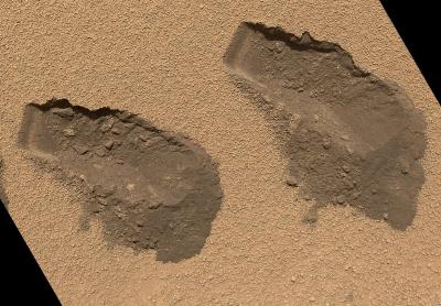 Water in the Dust, Dirt and Fine Soil from the Rocknest Site on Mars