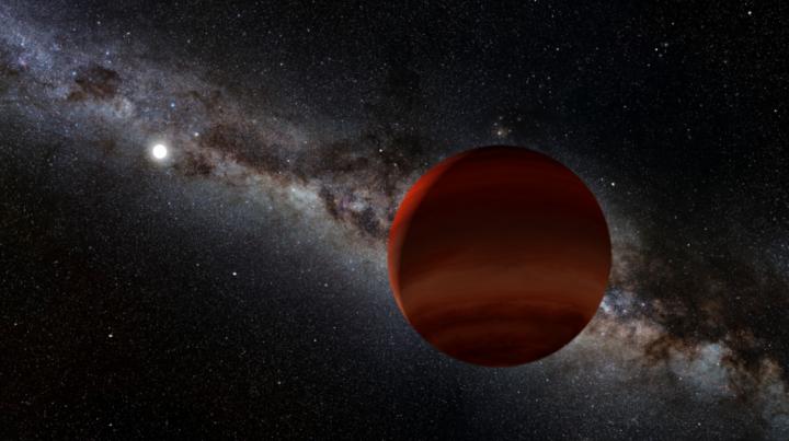 Artist's Impression of a Brown Dwarf Orbiting a White Dwarf