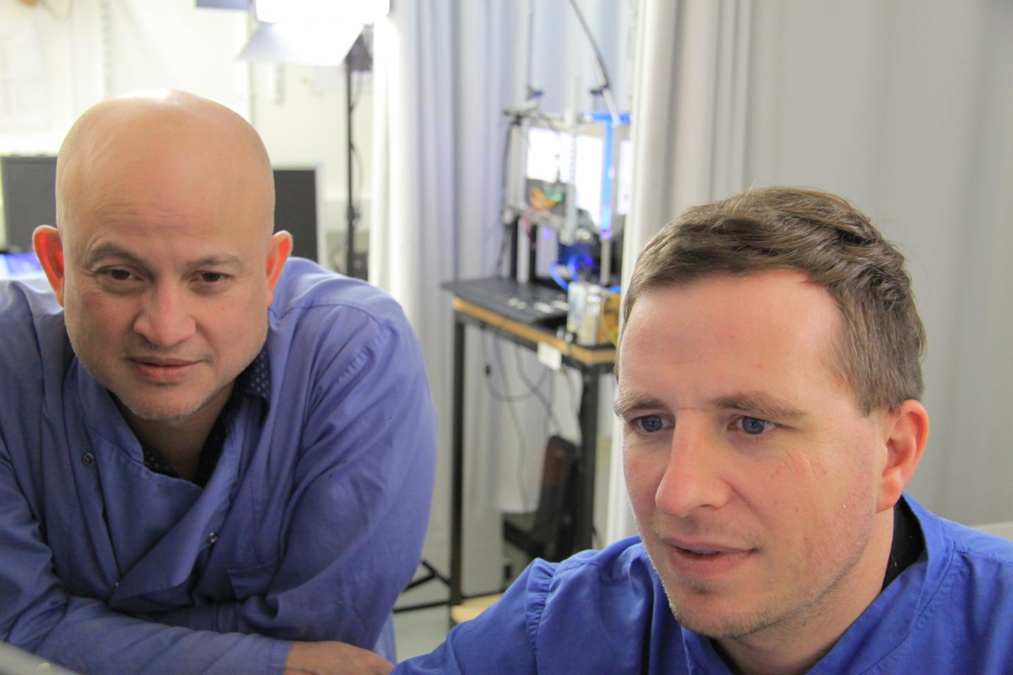 Dr. Steven Poulter and Dr. Colin Lever in the Lab Discovering the Cells