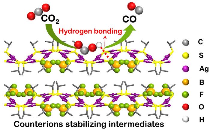 Tuning the local coordination environment of silver(I) coordination networks with counterions for enhanced electrocatalytic CO2 reduction