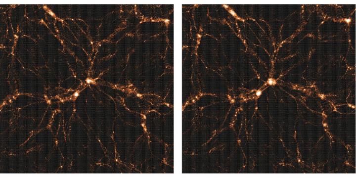 Simulations of the Universe Based on Hyper Suprime-Cam and Planck Surveys