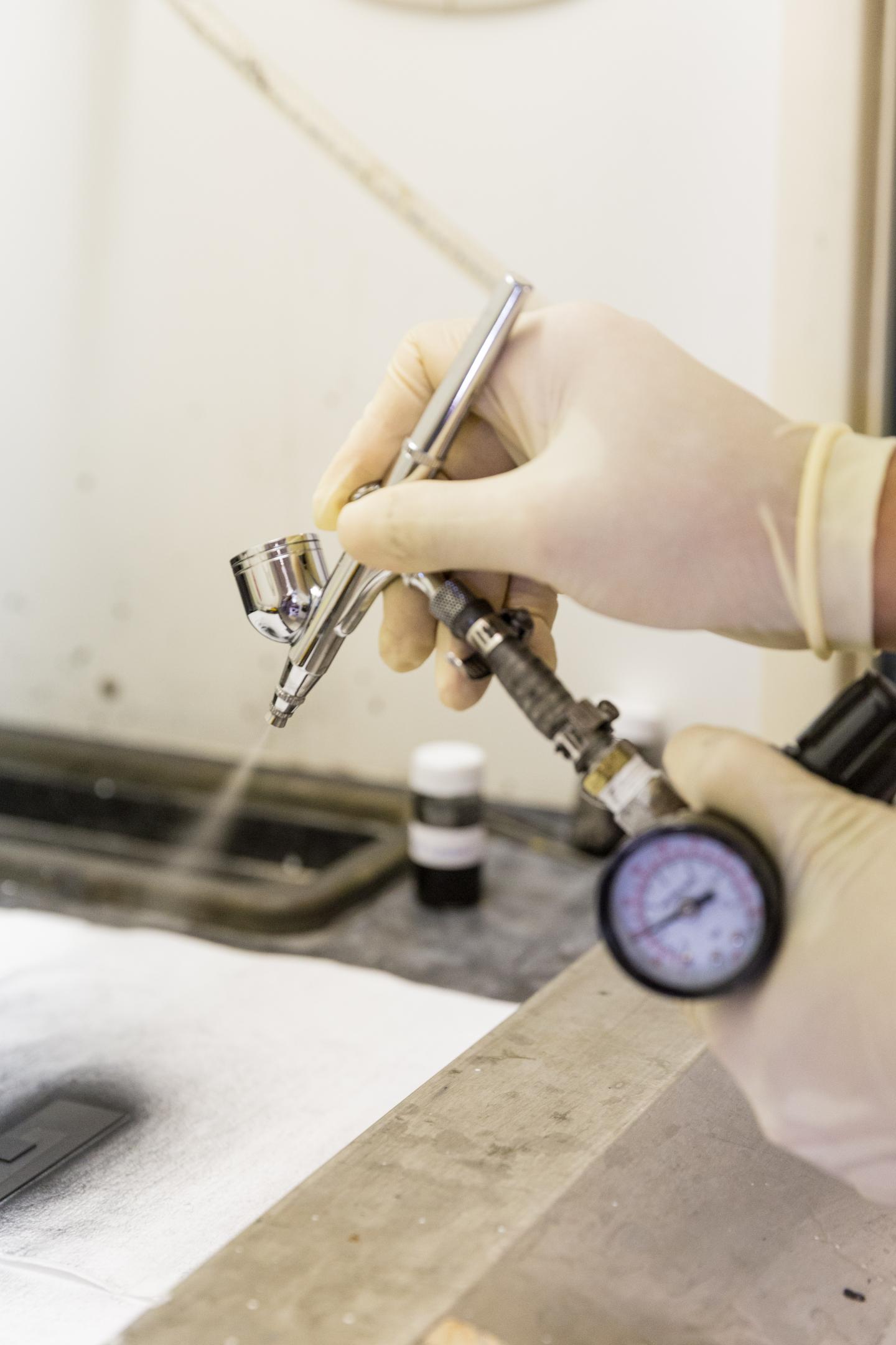 Spray-Painting Novel Material