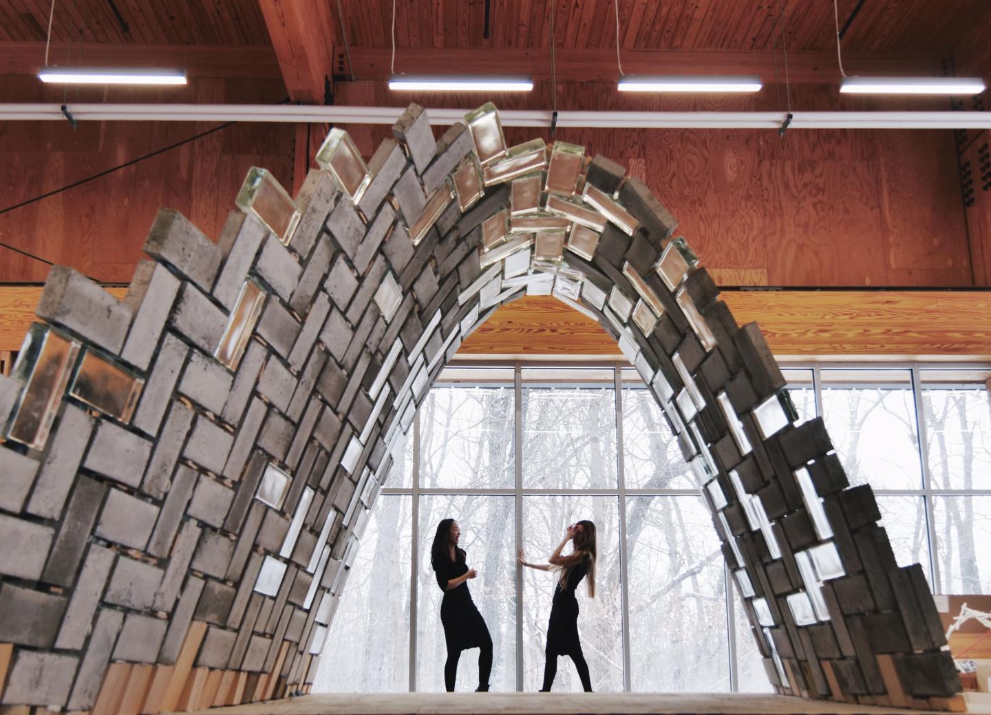 Stefana Parascho and Isla Xi Han in the LightVault