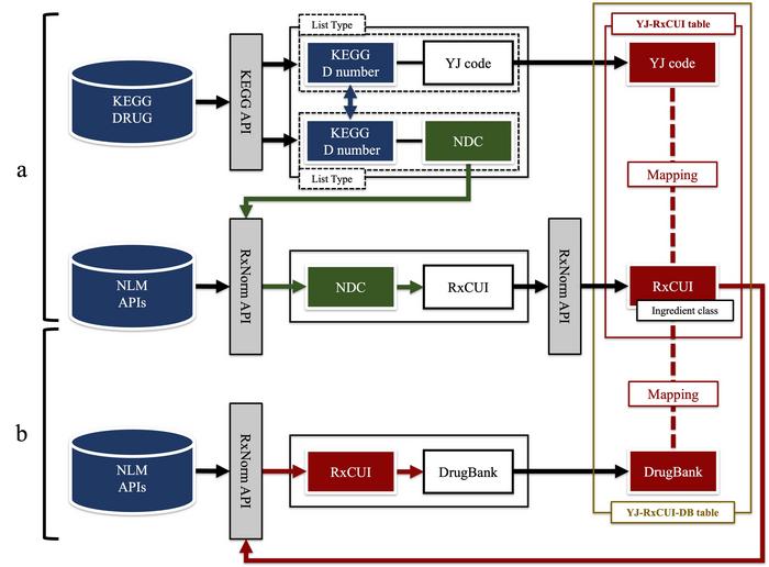 【Figure1】Method of mapping Japanese and international drug codes